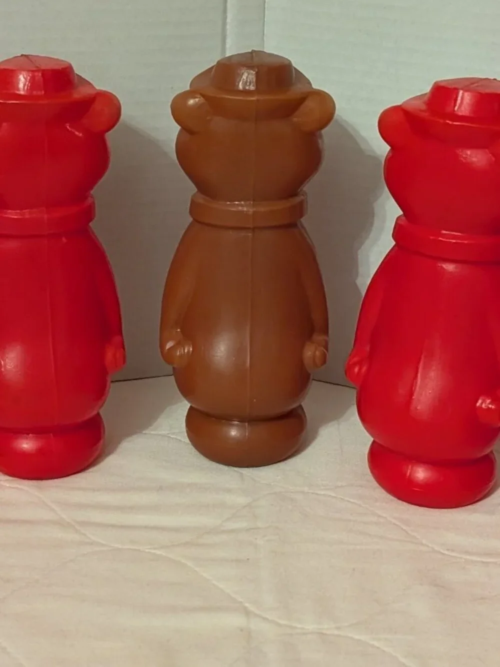 Vintage 1960's Hanna-Barbera Blow Mold Yogi Bear/Huckleberry Hound Bowling Pins
